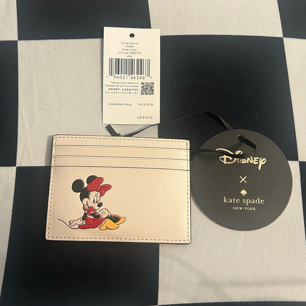 Kate Spade Disney Minnie Mouse Card Holder - Cream